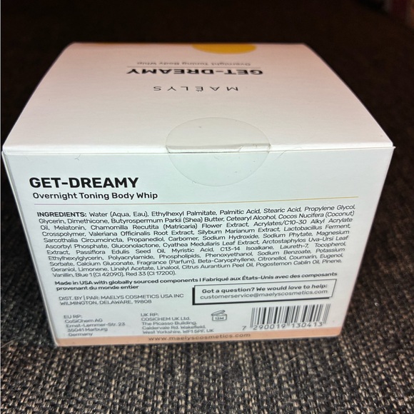Maelys Get-Dreamy Overnight Toning Body Whip $49 MSRP 200ml 6.8 Oz New & Sealed - Picture 3 of 5